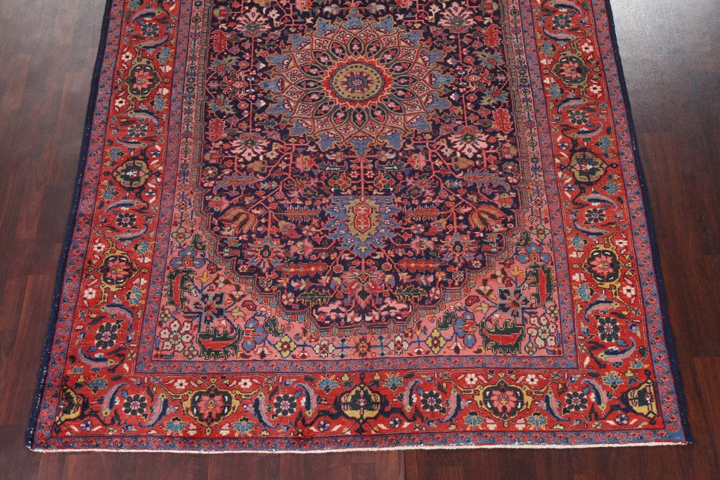 Antique Vegetable Dye Heriz Serapi Persian Area Rug 8x11