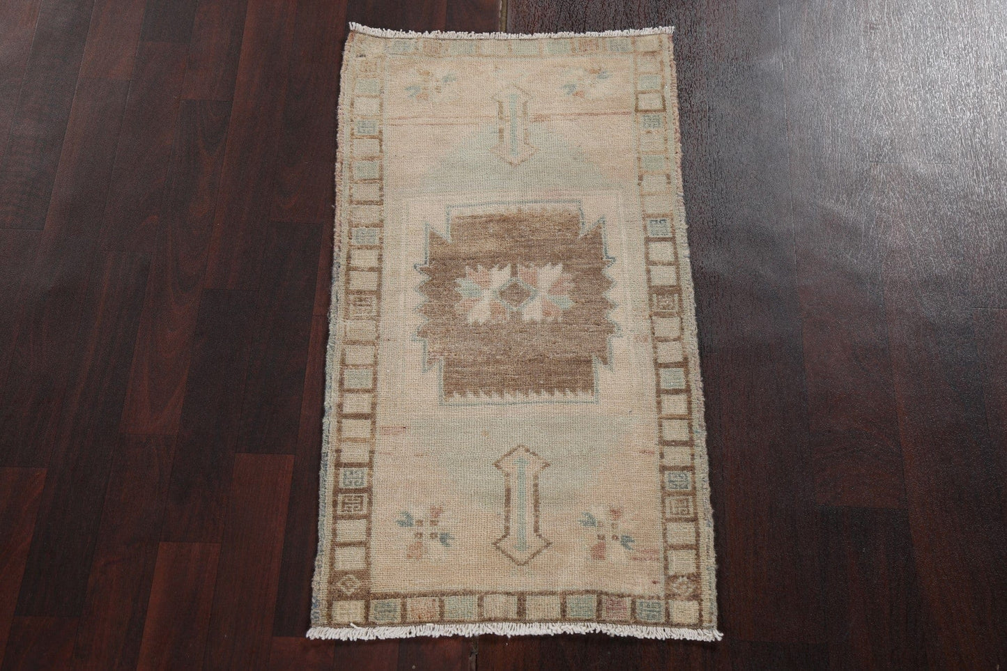 Vegetable Dye Handmade Oushak Turkish Wool Rug 2x3