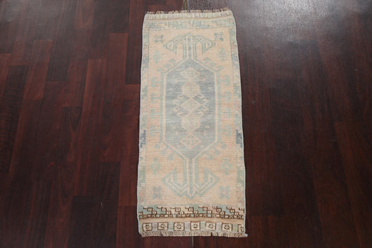 Handmade Wool Oushak Turkish Area Rug 1x3