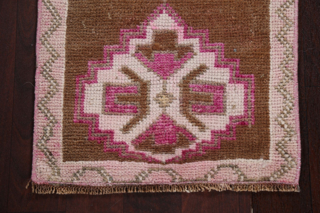 Handmade Oushak Turkish Wool Rug 1x3