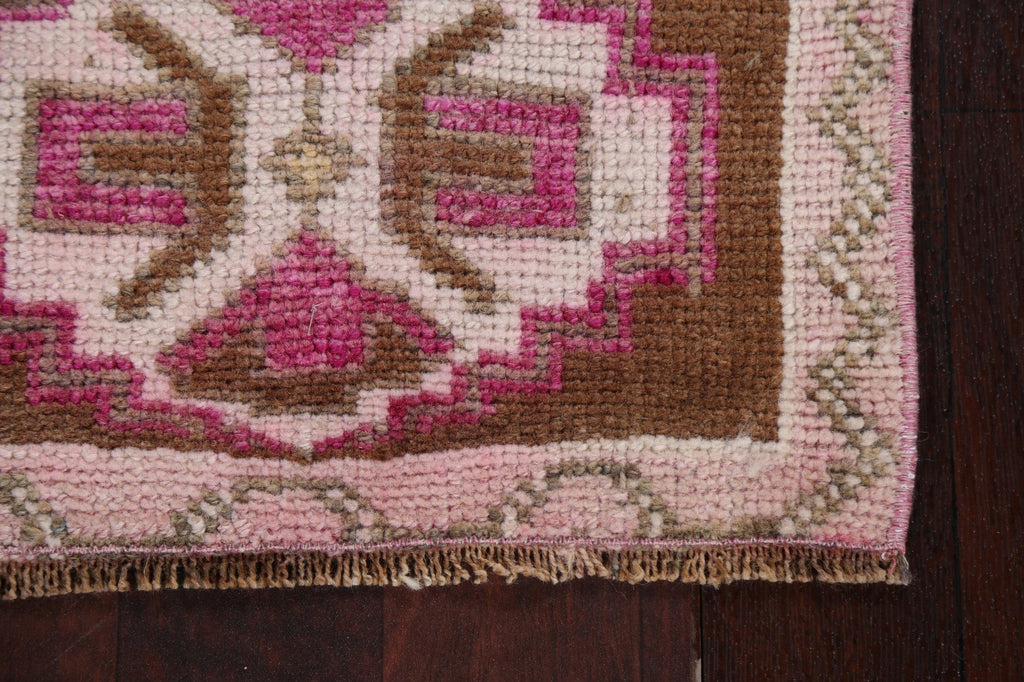 Handmade Oushak Turkish Wool Rug 1x3