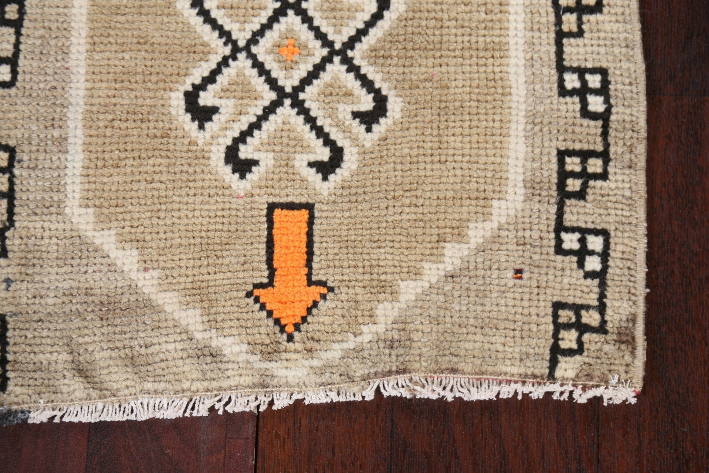 Handmade Oushak Turkish Wool Rug 1x3