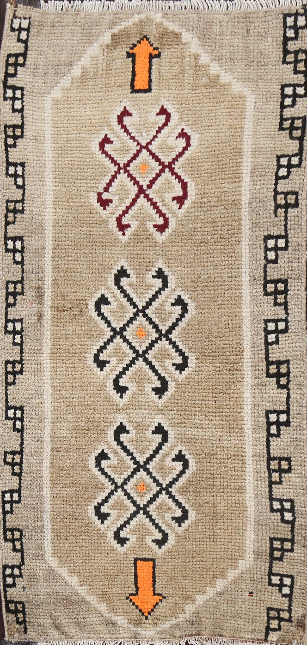 Handmade Oushak Turkish Wool Rug 1x3