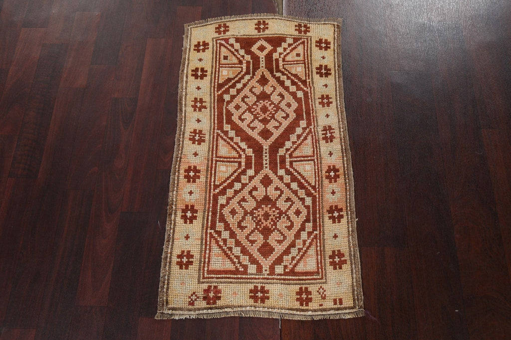 Geometric Oushak Turkish Wool Rug 2x3