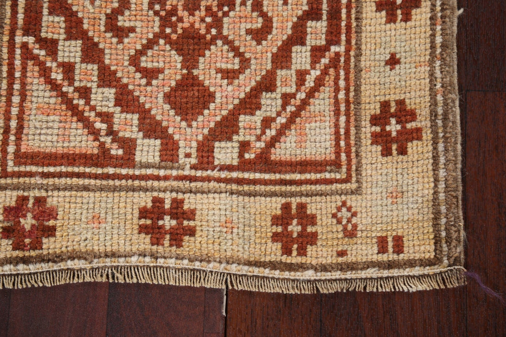 Geometric Oushak Turkish Wool Rug 2x3