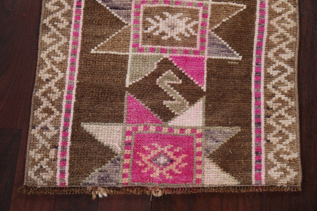 Geometric Oushak Turkish Wool Rug 2x3