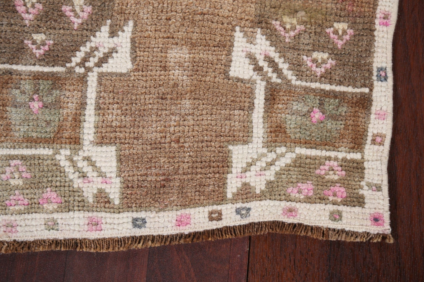 Handmade Oushak Turkish Wool Rug 1x3