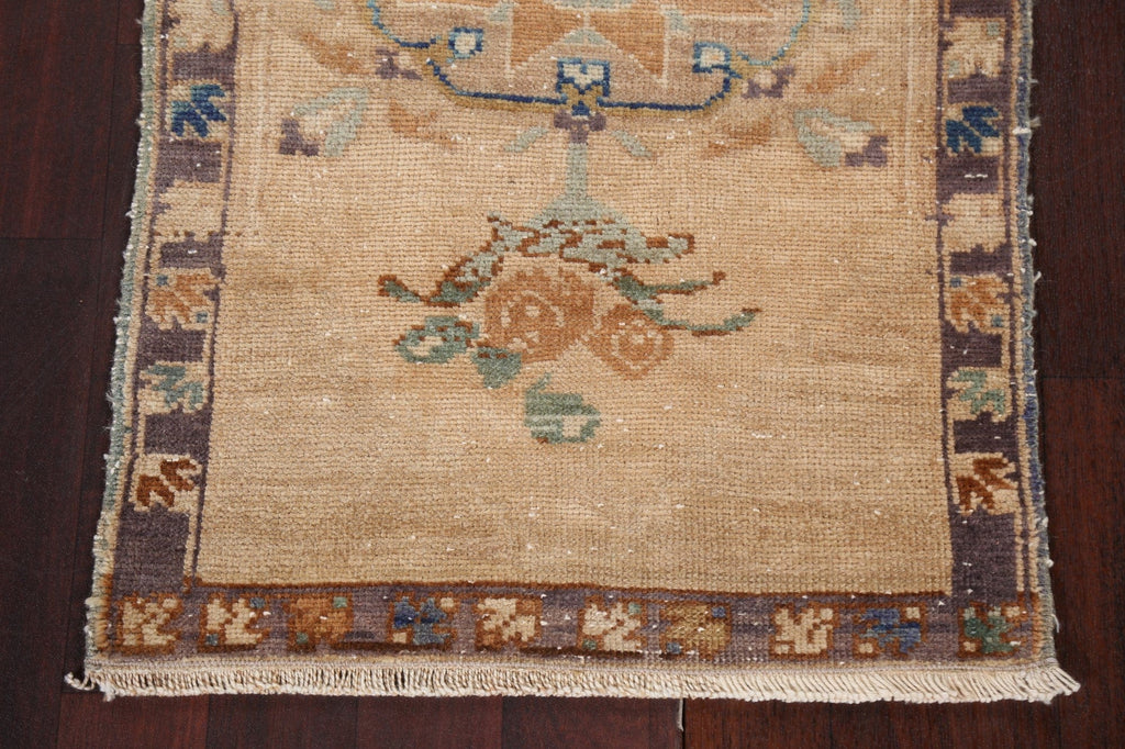 Geometric Oushak Turkish Wool Rug 2x3