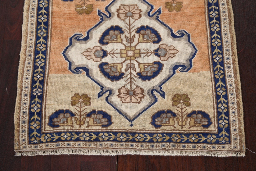 Vintage Square Oushak Turkish Wool Rug 2x2