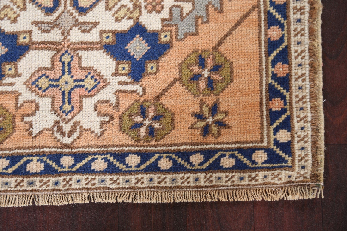 Set of 2 Handmade Oushak Square Wool Rugs 2x2