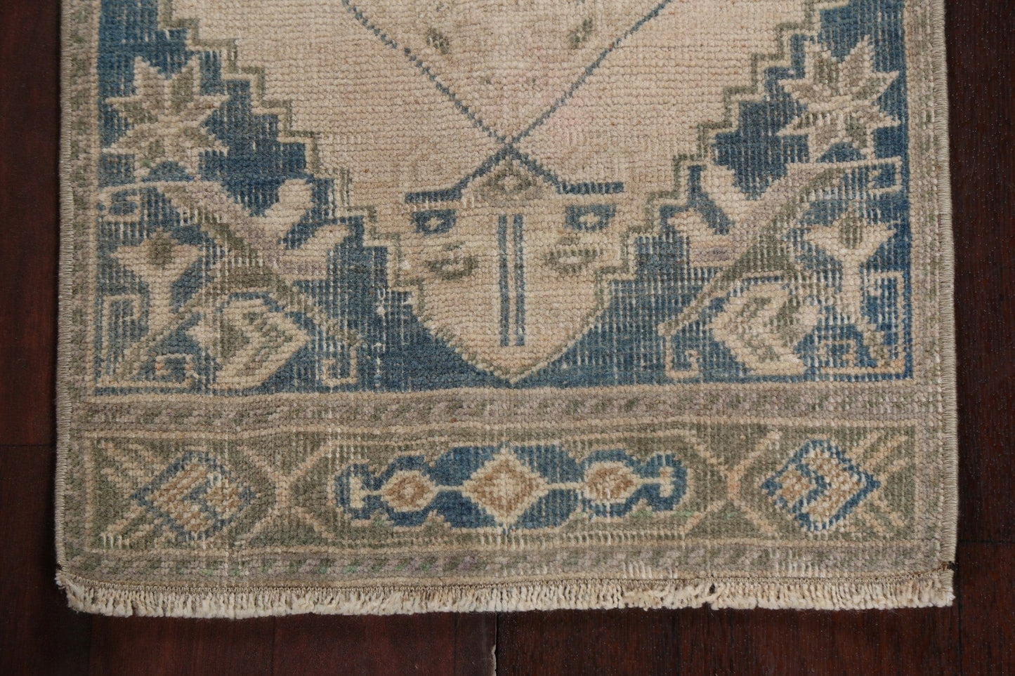 Vintage Oushak Turkish Wool Rug 1x3