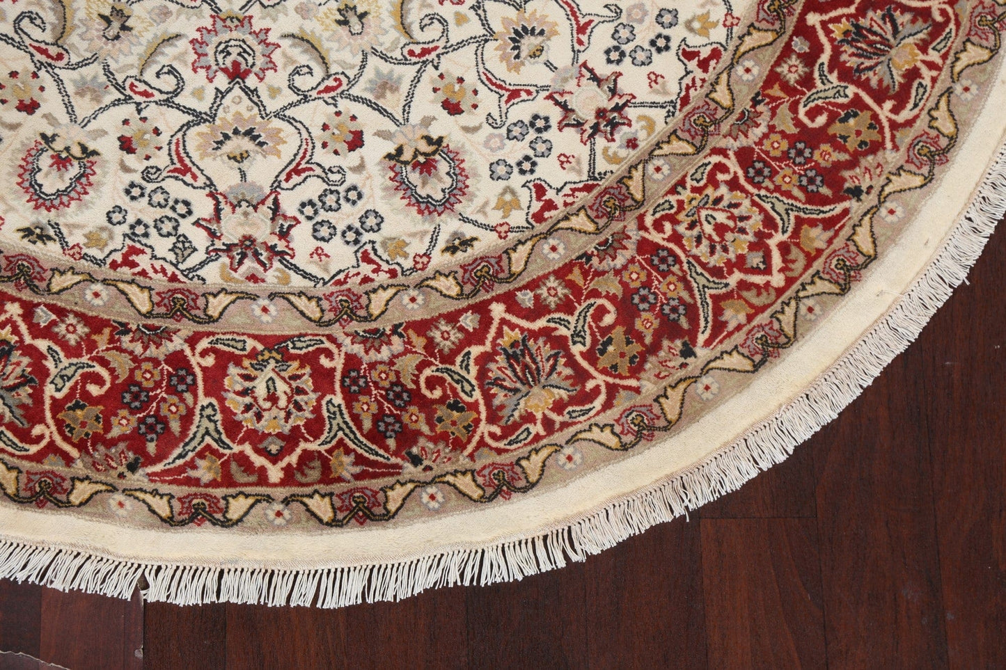 Vegetable Dye Tabriz Round Area Rug 6x6