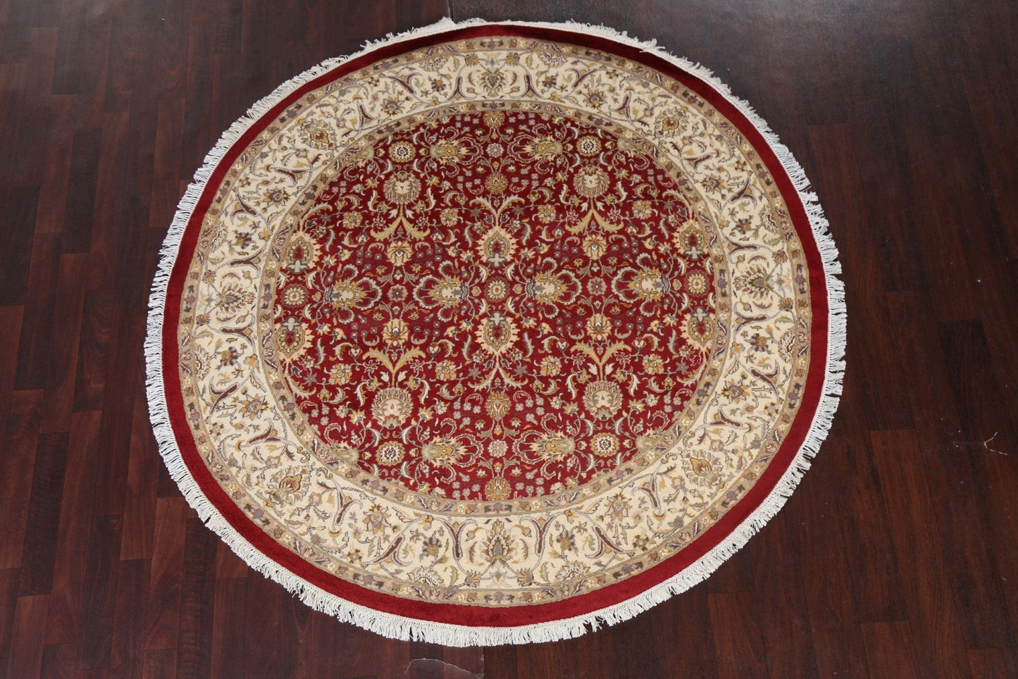 Vegetable Dye Tabriz Round Area Rug 6x6