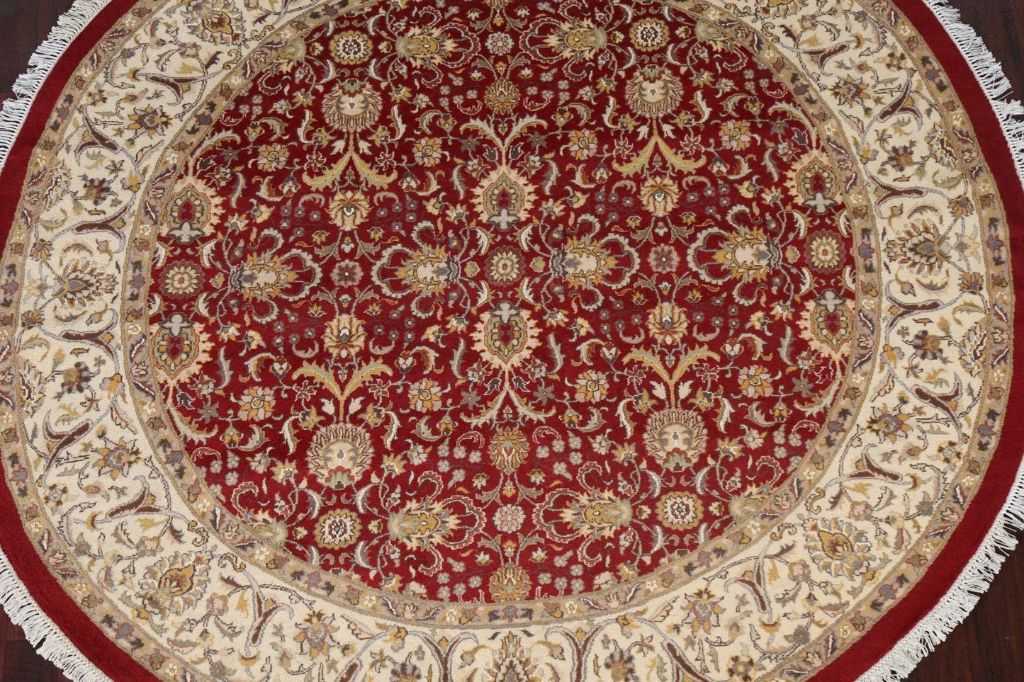 Vegetable Dye Tabriz Round Area Rug 6x6