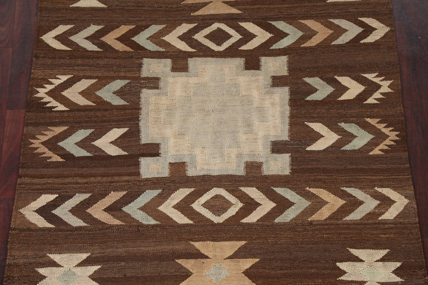 Natural Dye Kilim Wool Area Rug 5x7