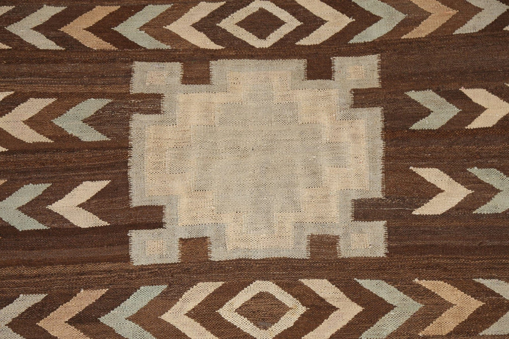 Natural Dye Kilim Wool Area Rug 5x7