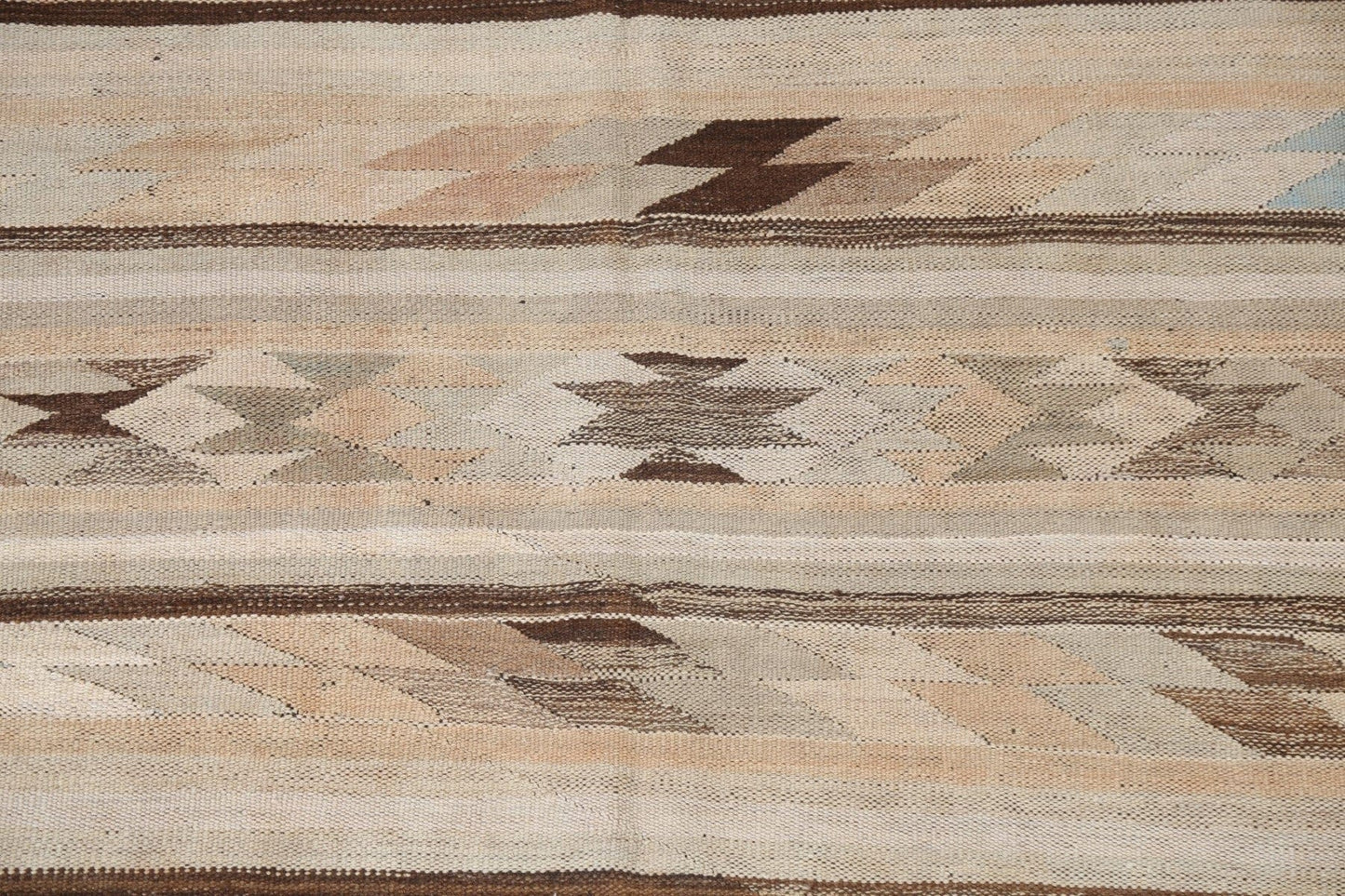 Natural Dye Kilim Wool Area Rug 5x7