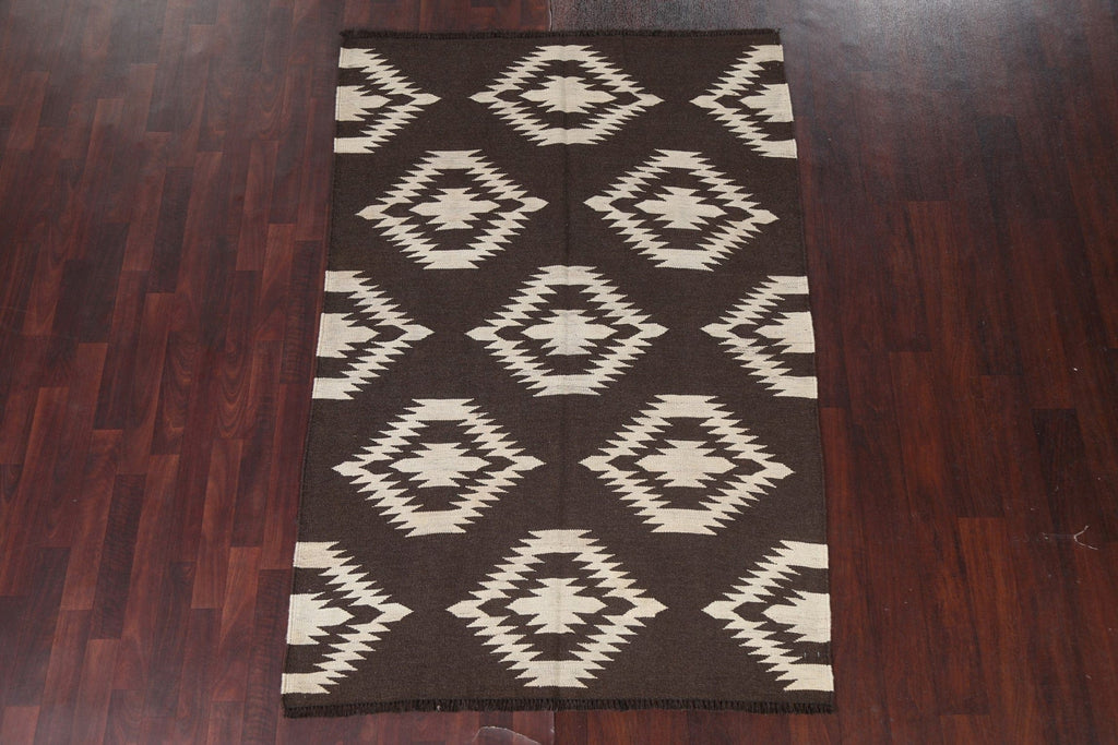 Natural Dye Kilim Handmade Area Rug 5x7