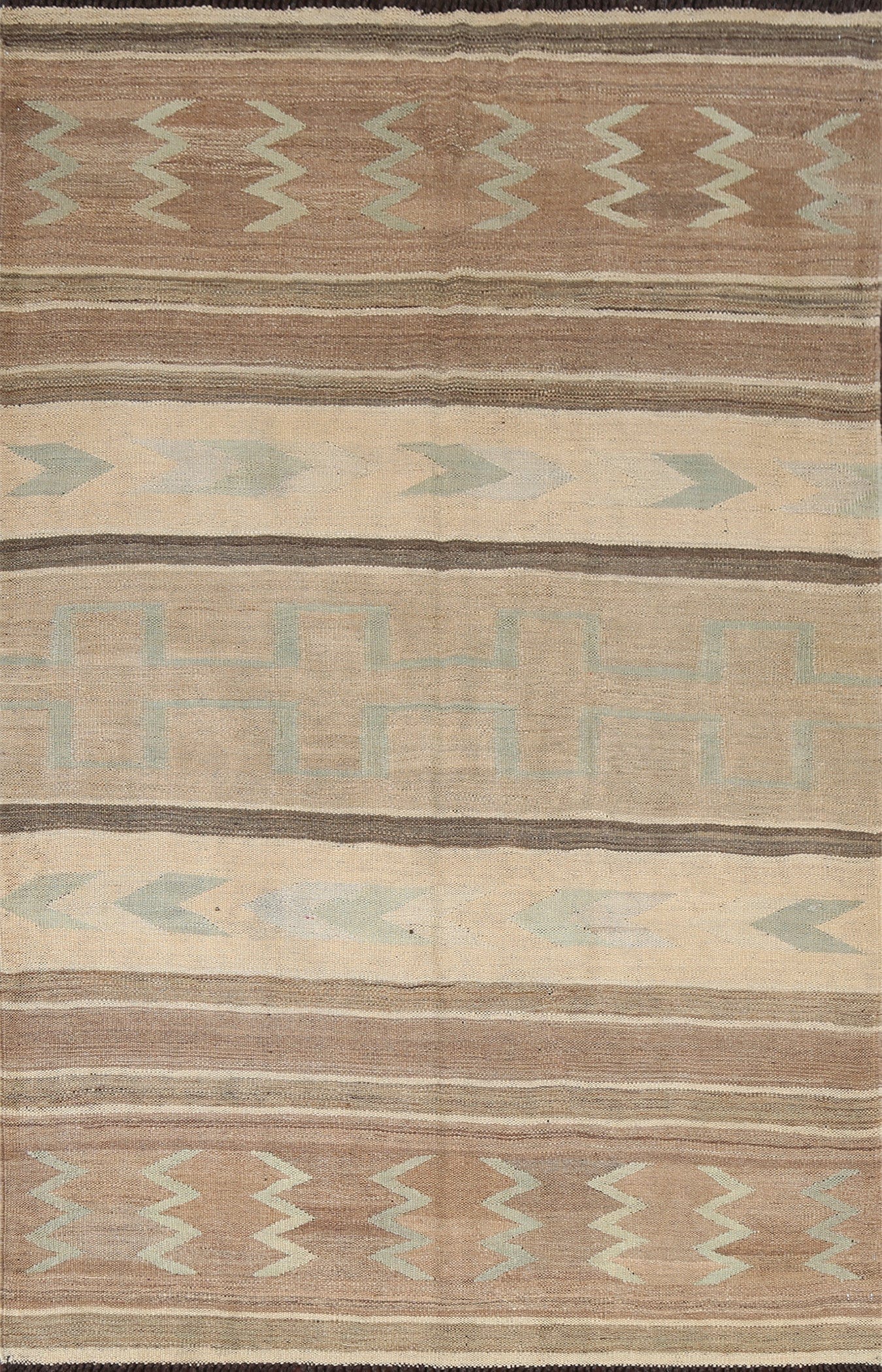 Natural Dye Tribal Kilim Handmade Area Rug 5x7