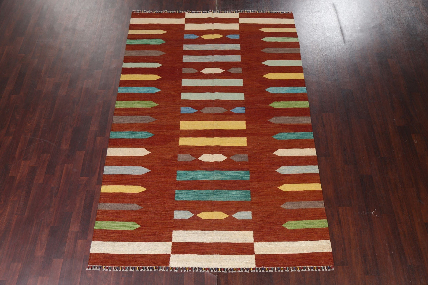 Flat-Woven Kilim Handmade Area Rug 7x10