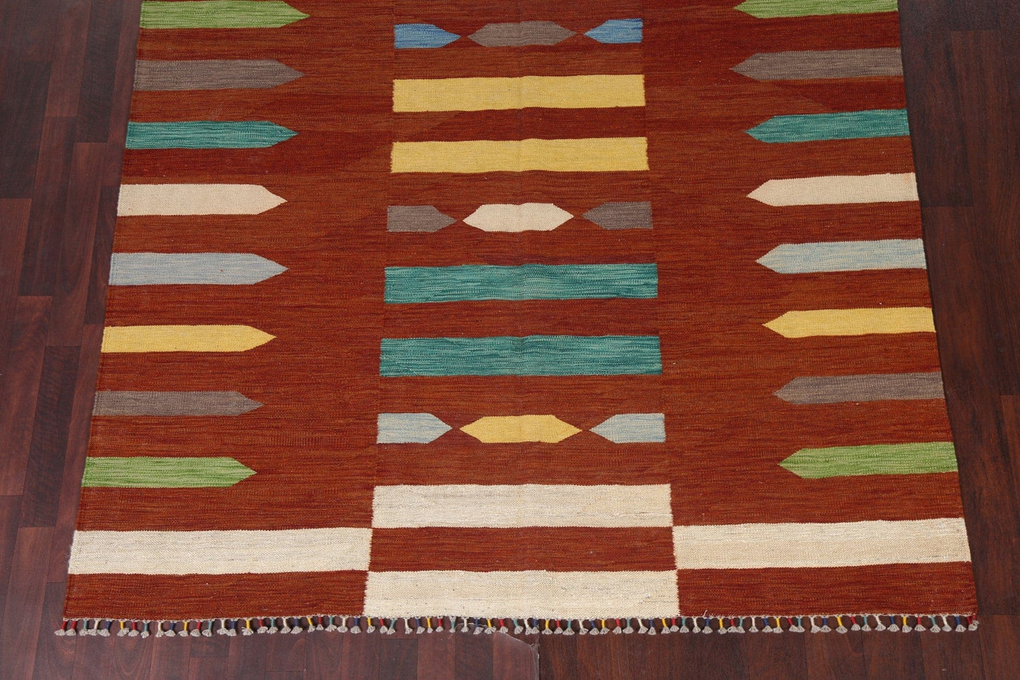 Flat-Woven Kilim Handmade Area Rug 7x10