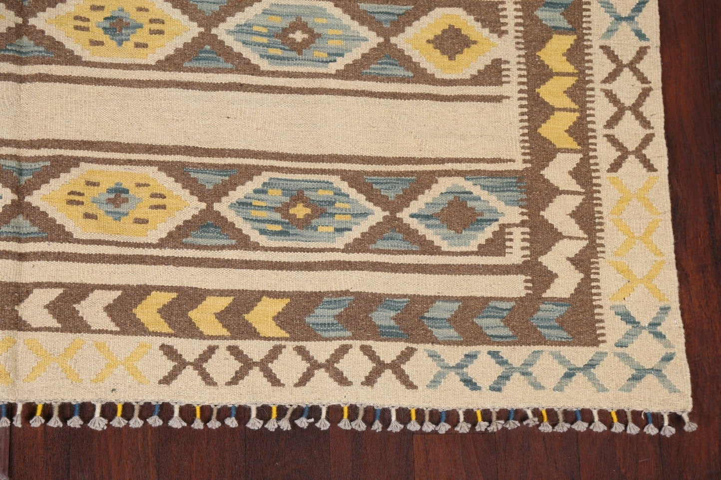 Geometric Kilim Handmade Area Rug 7x10