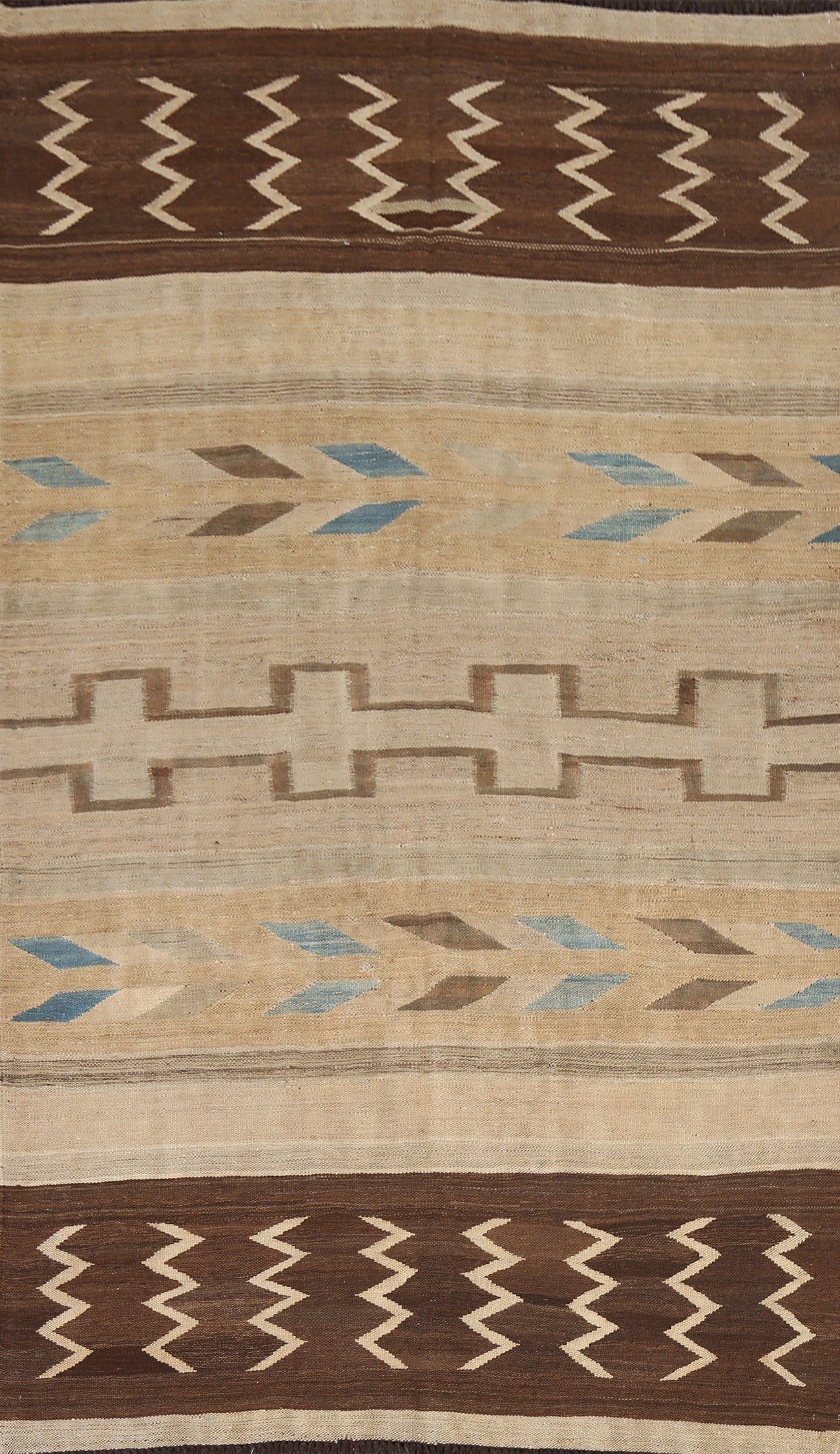 Tribal Kilim Flat Weave Area Rug 5x9