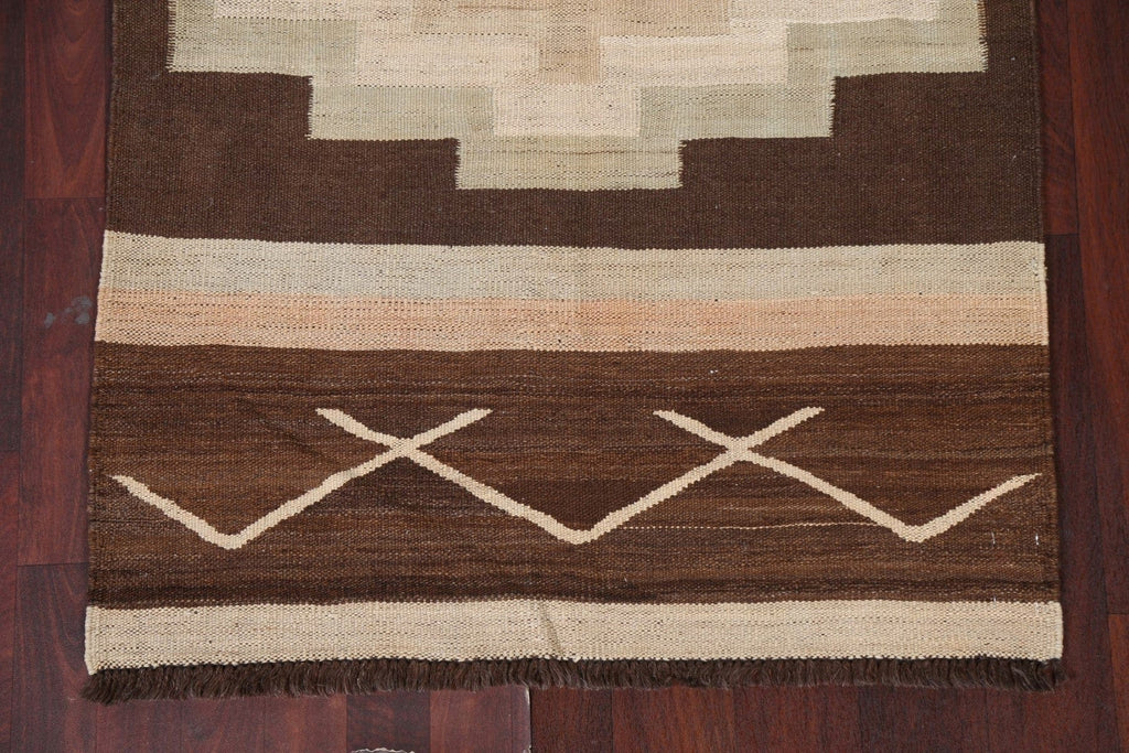 Natural Dye Kilim Handmade Runner Rug 3x12