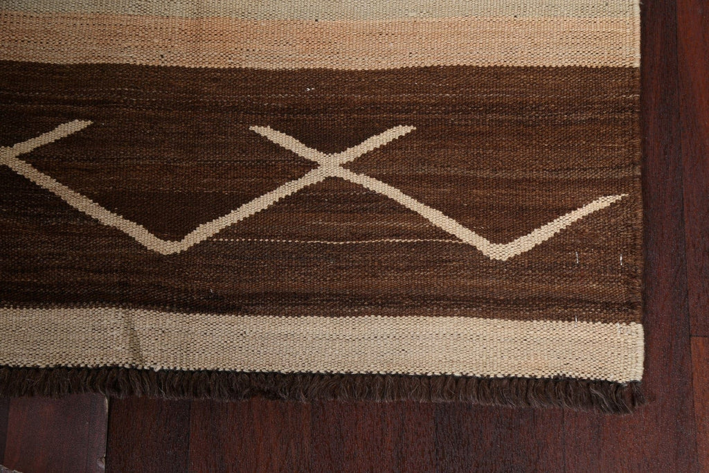 Natural Dye Kilim Handmade Runner Rug 3x12