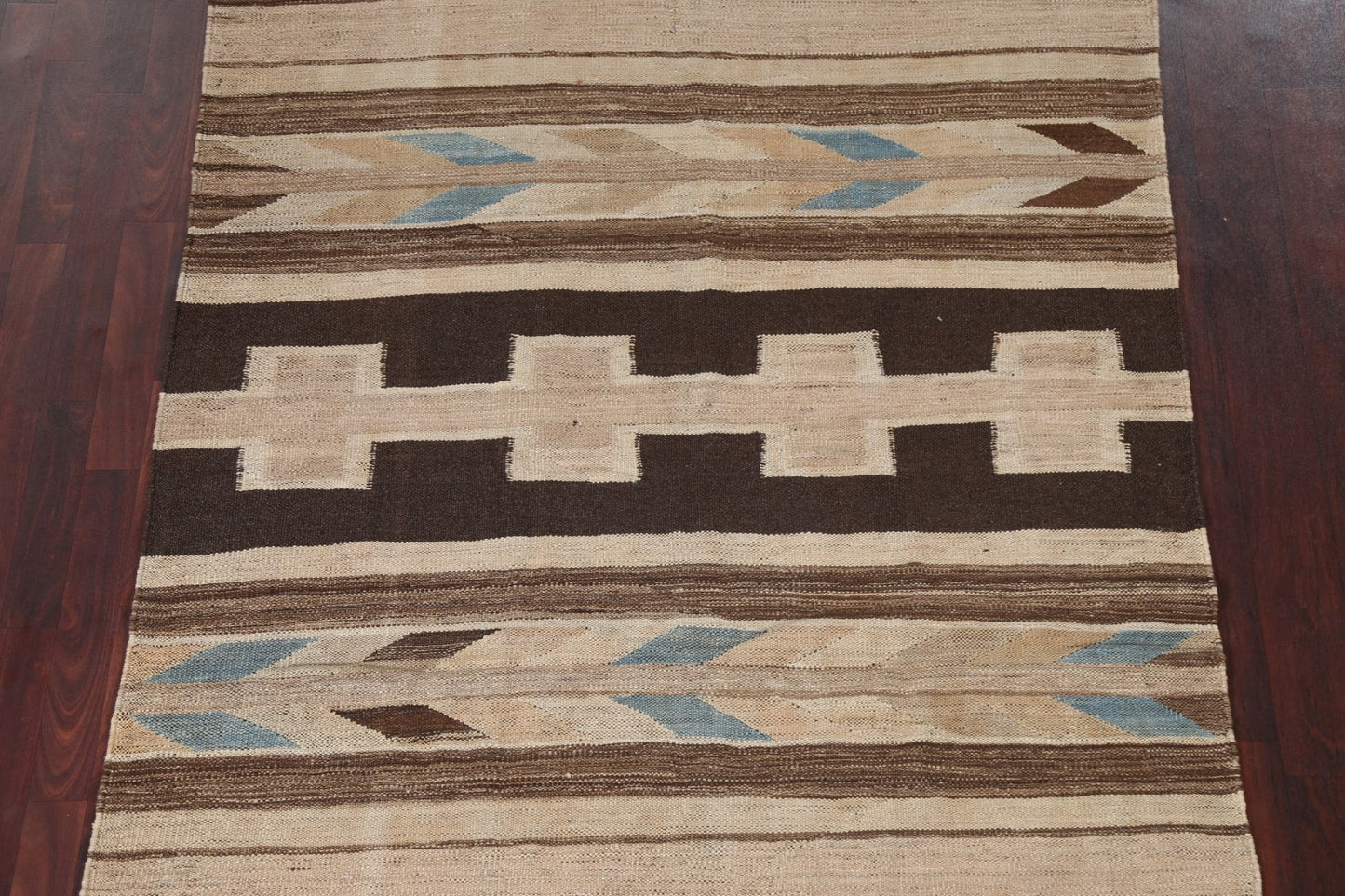 Natural Dye Kilim Flat Weave Area Rug 5x9