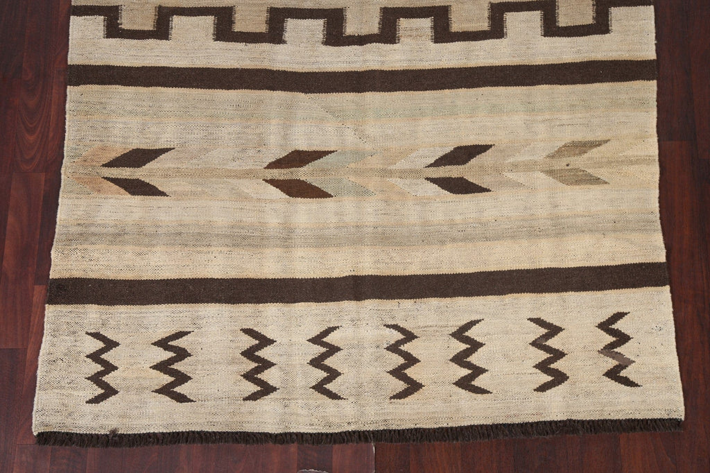 Natural Dye Kilim Handmade Area Rug 5x8