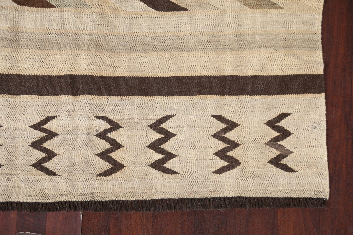 Natural Dye Kilim Handmade Area Rug 5x8