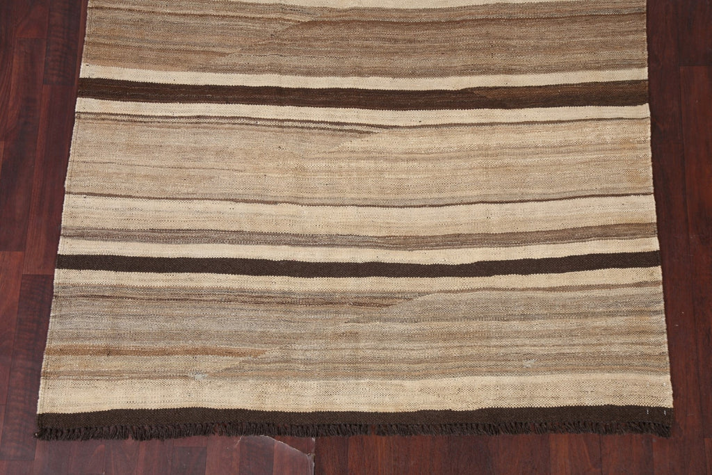 Natural Dye Kilim Flat Weave Area Rug 5x9