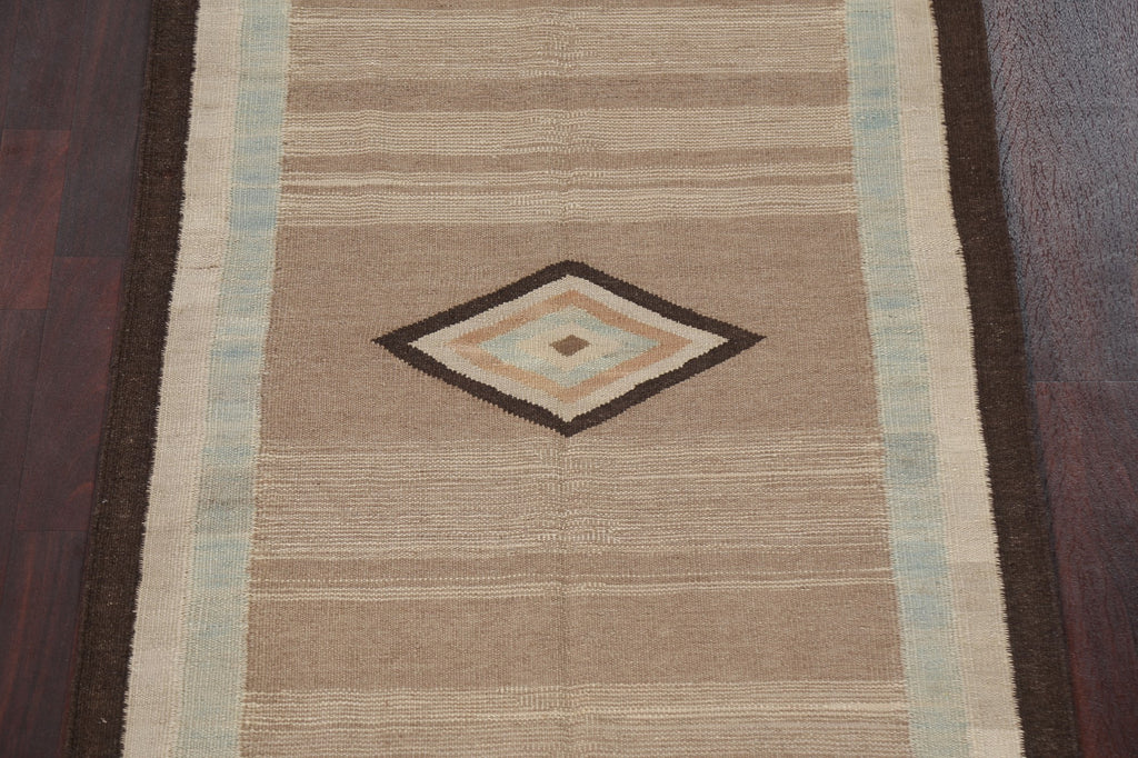 Natural Dye Kilim Handmade Runner Rug 4x12