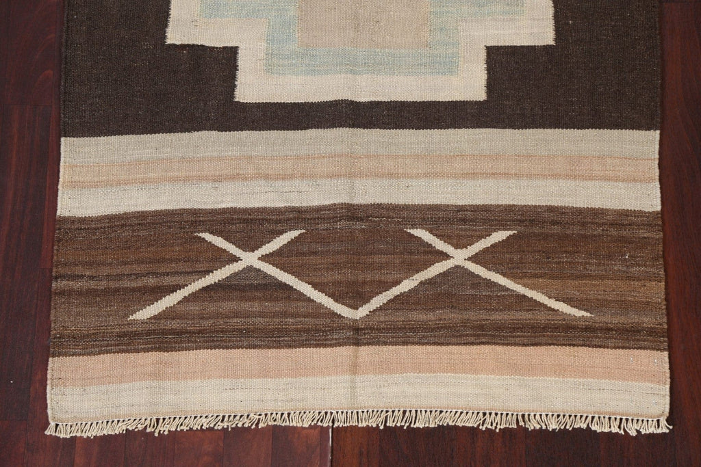 Natural Dye Kilim Handmade Runner Rug 4x12