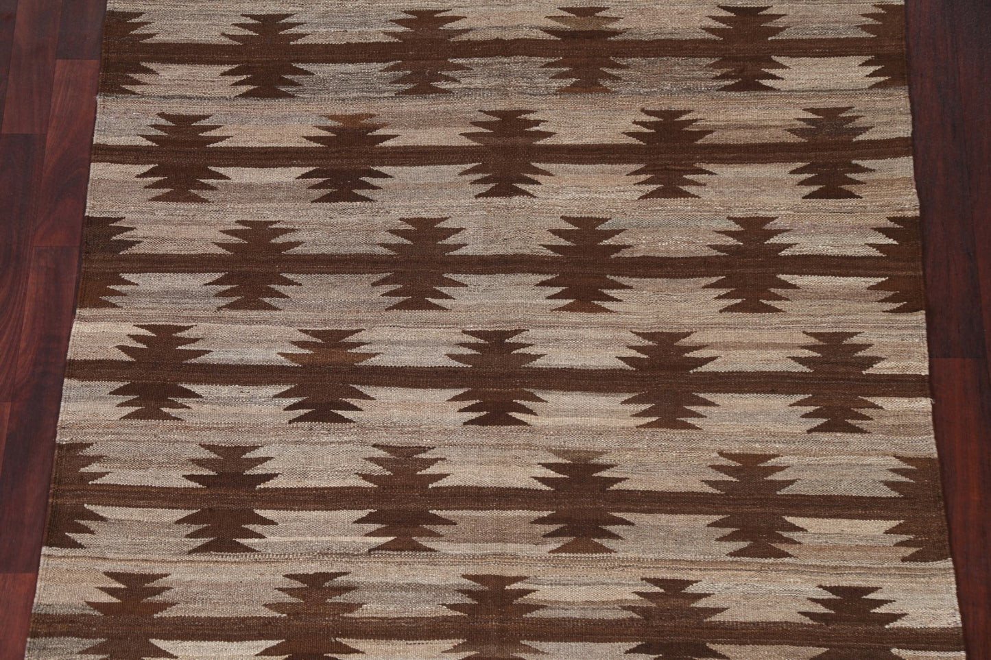 Natural Dye Kilim Flat Weave Area Rug 5x7