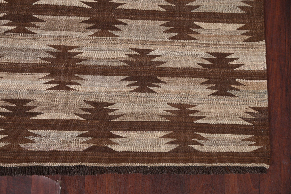 Natural Dye Kilim Flat Weave Area Rug 5x7