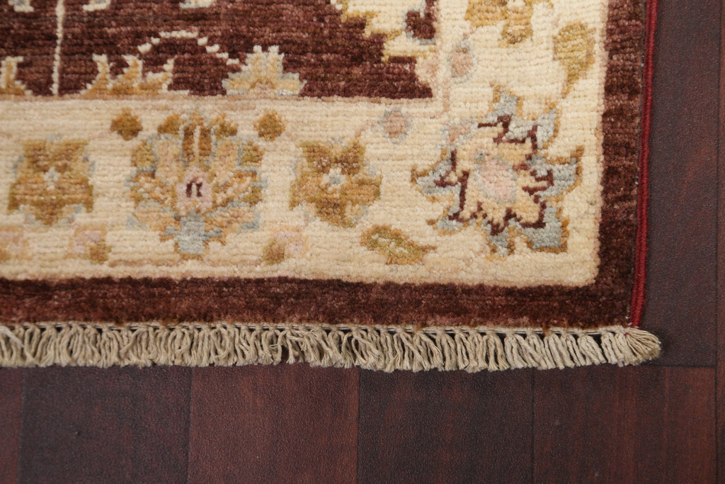 Vegetable Dye Chobi Peshawar Wool Runner Rug 2x6