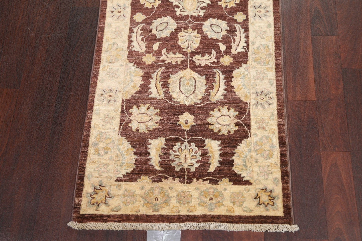 Vegetable Dye Chobi Peshawar Wool Runner Rug 2x6