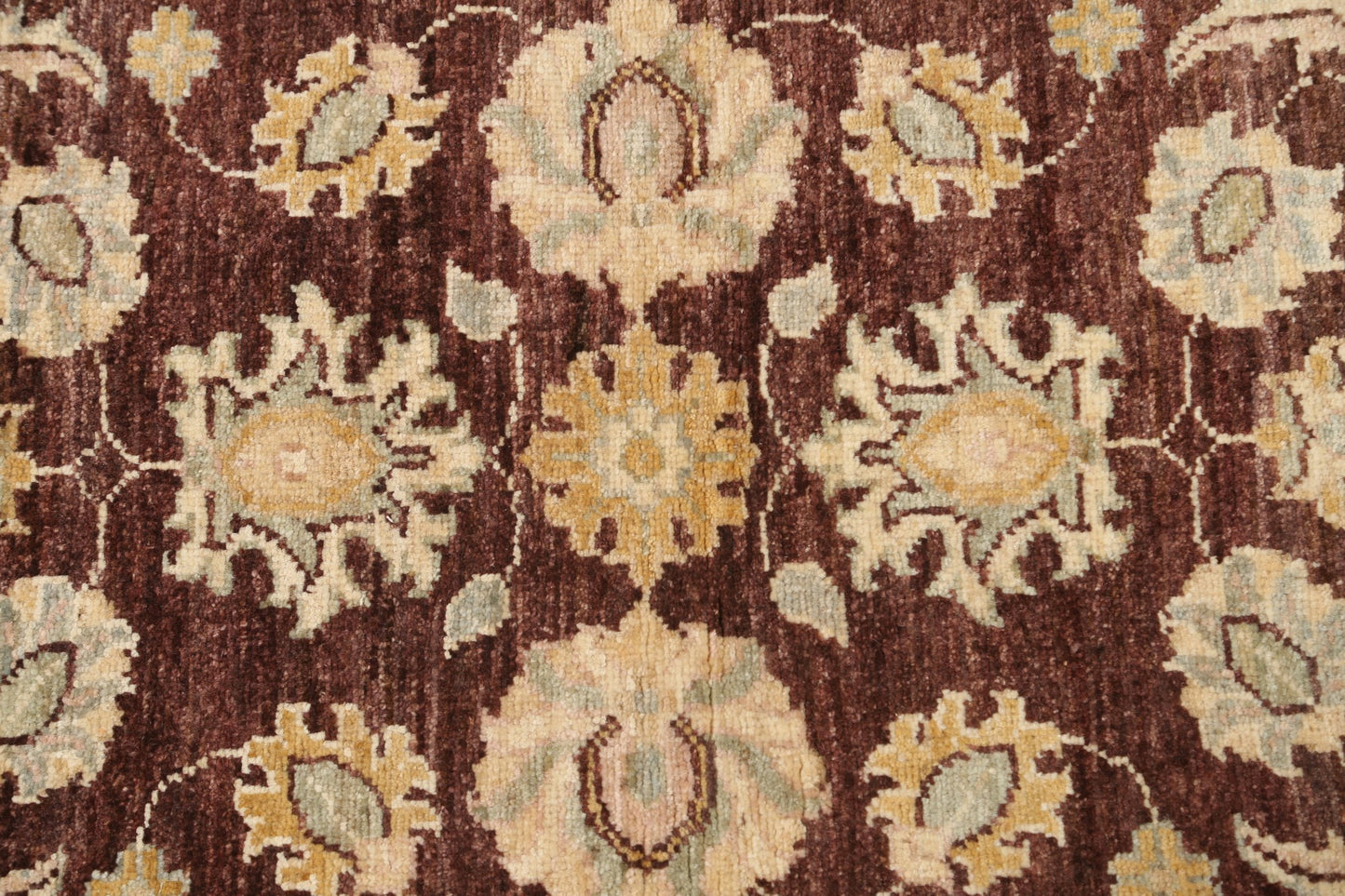 Vegetable Dye Chobi Peshawar Wool Runner Rug 2x6