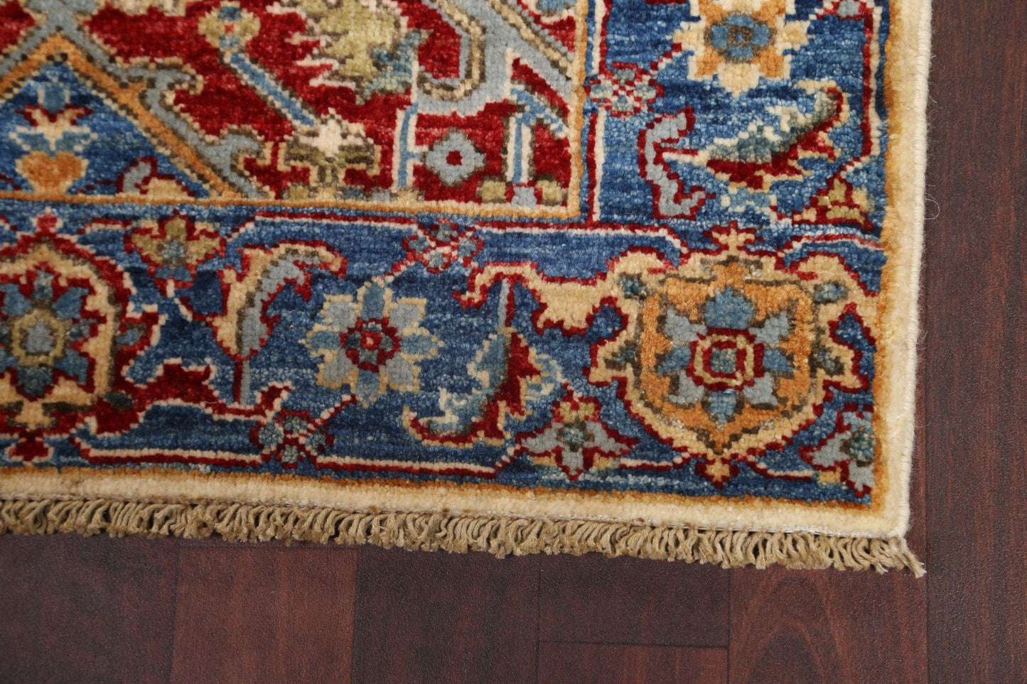 Vegetable Dye Heriz Serapi Oriental Runner Rug 3x10