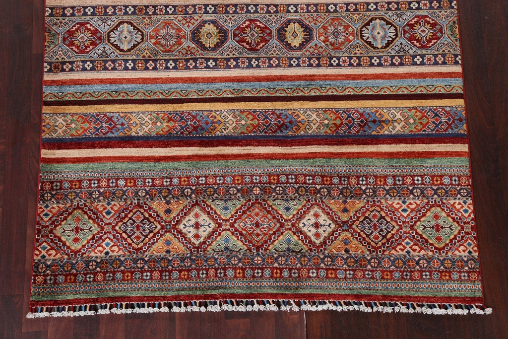 Vegetable Dye Super Kazak Handmade Area Rug 5x6