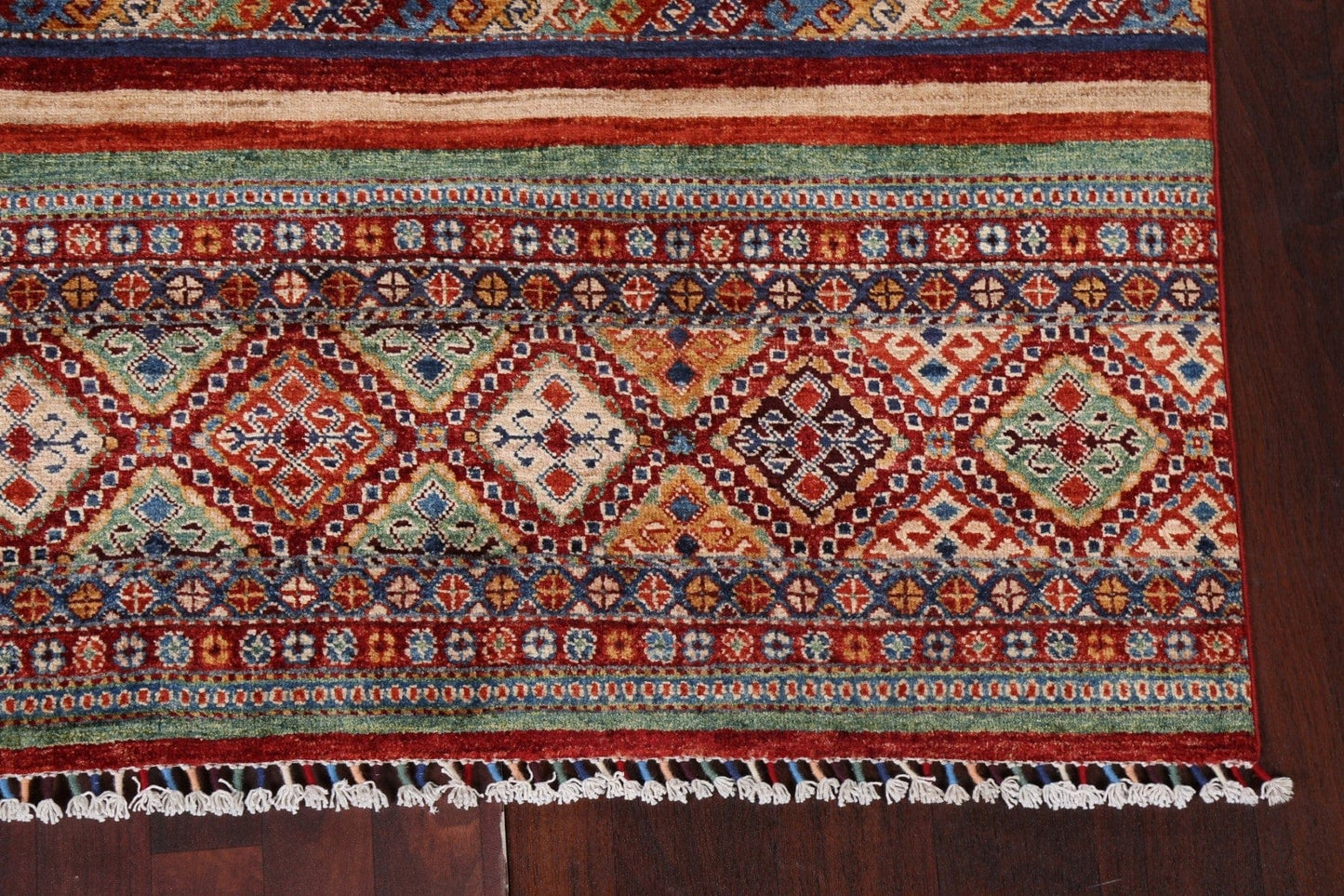 Vegetable Dye Super Kazak Handmade Area Rug 5x6