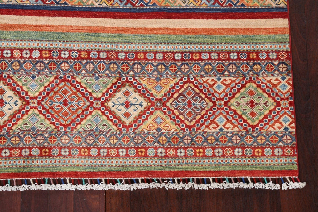 Vegetable Dye Super Kazak Wool Area Rug 5x7