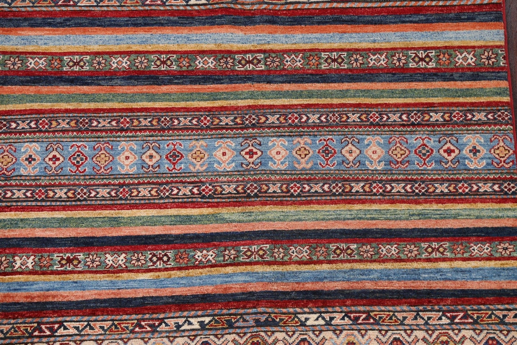 Vegetable Dye Kazak Wool Area Rug 4x6