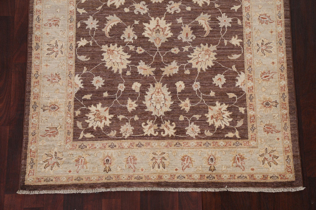 Vegetable Dye Chobi Peshawar Oriental Area Rug 4x6