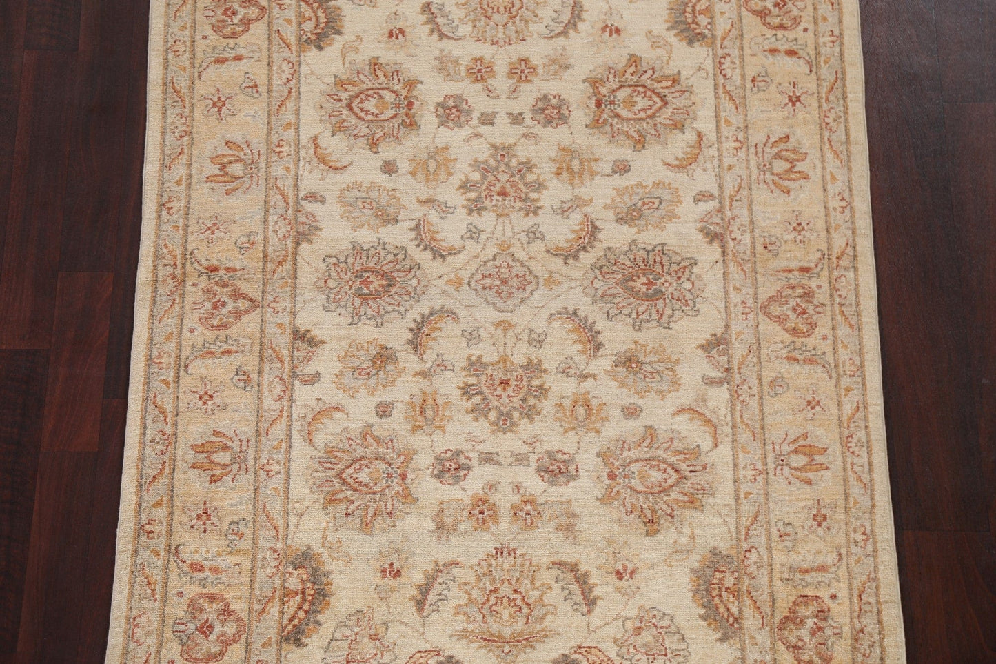 Vegetable Dye Chobi Peshawar Wool Area Rug 4x6