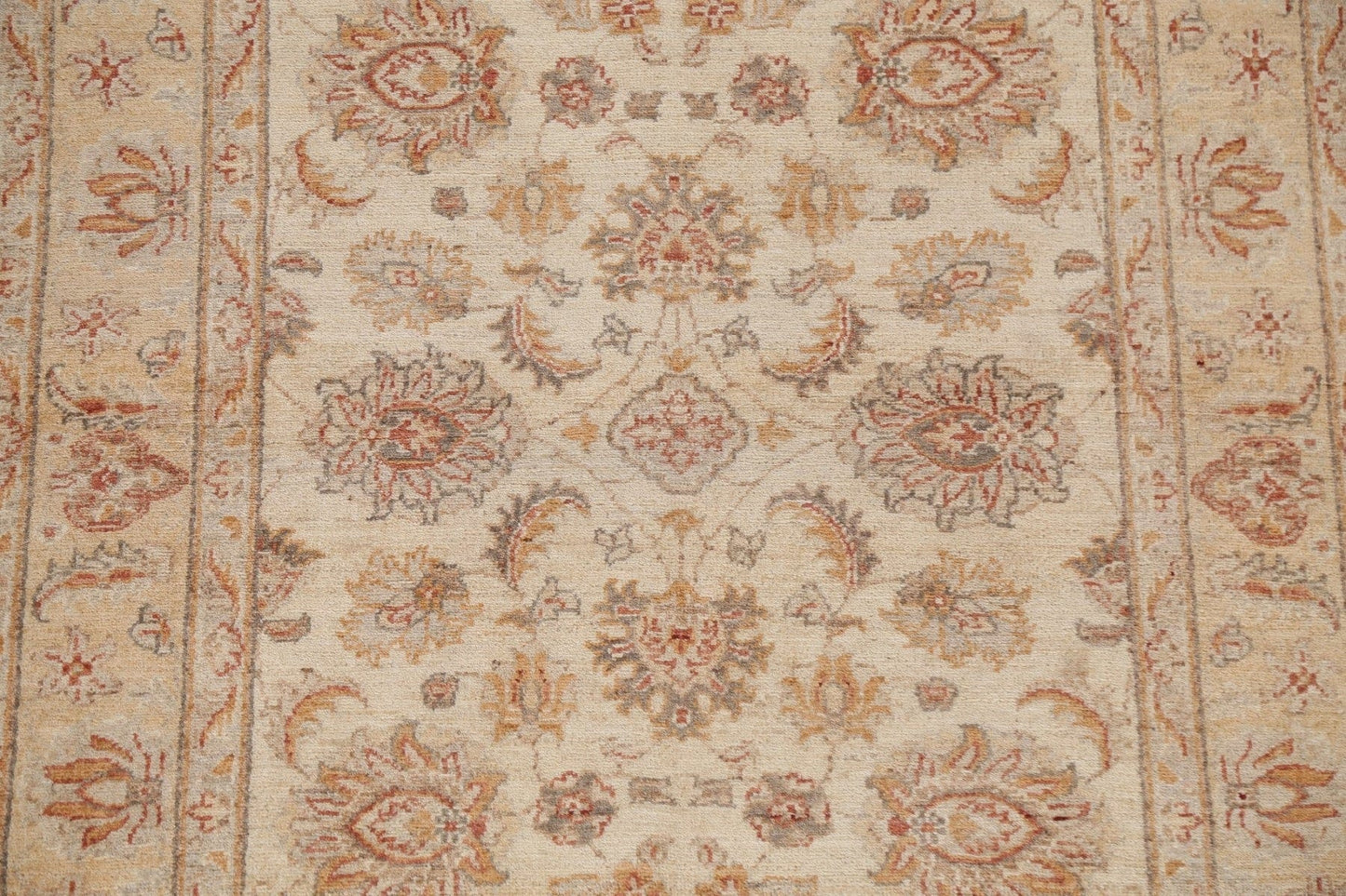 Vegetable Dye Chobi Peshawar Wool Area Rug 4x6