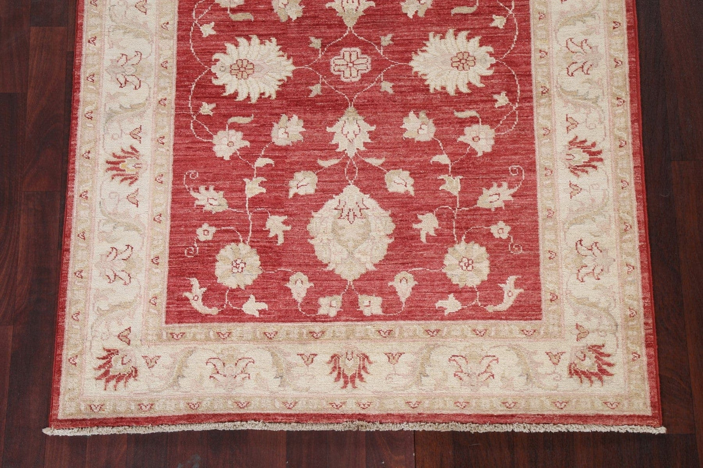 Vegetable Dye Chobi Peshawar Oriental Area Rug 4x5