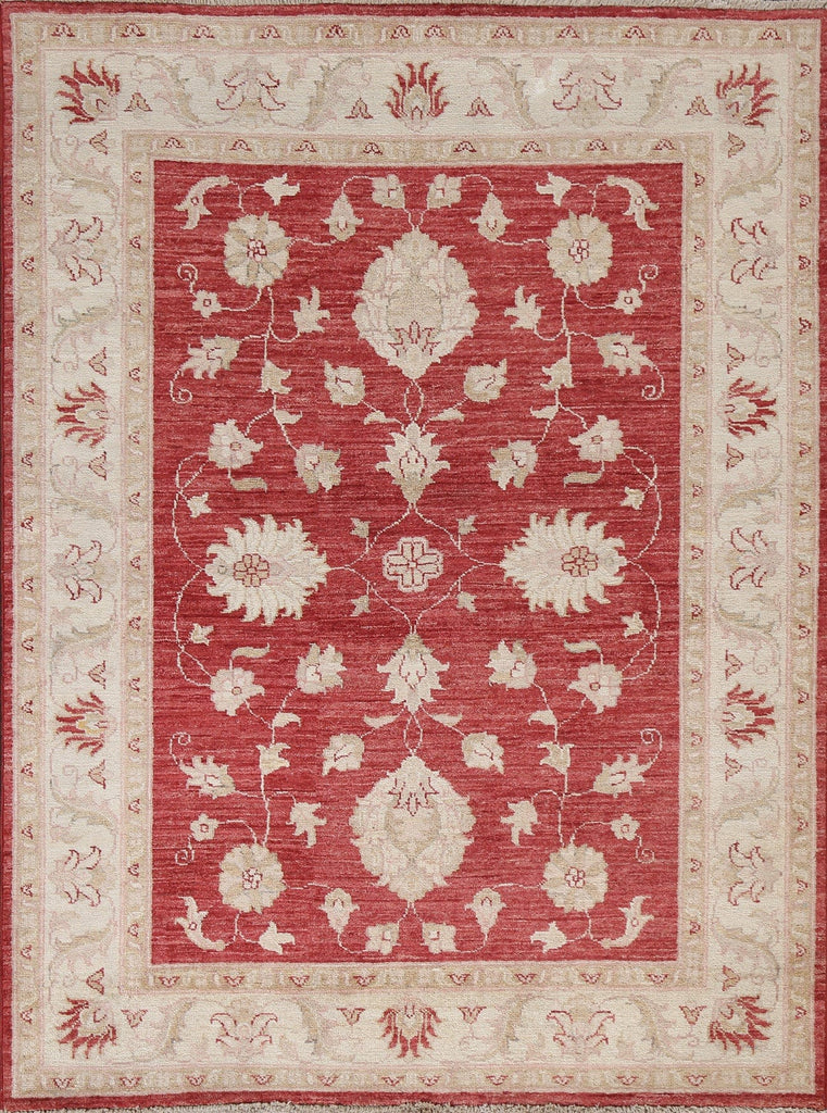 Vegetable Dye Chobi Peshawar Oriental Area Rug 4x5